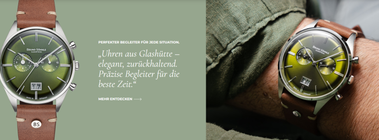 Zeitlose Eleganz und Präzision bei Bruno Söhnle Glashütte