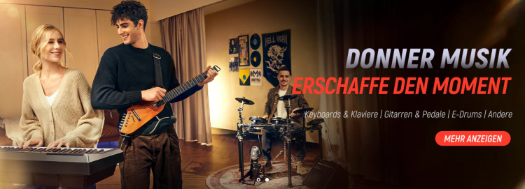 Donner Music – Musikalische Produkte für alle Anspruchsgruppen