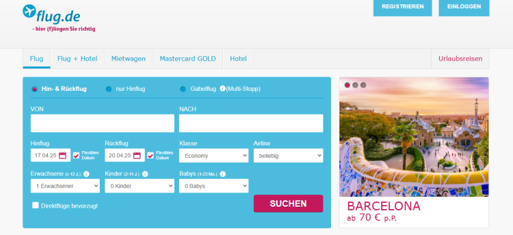 flug.de – Deine nächste Reise beginnt hier! Günstige Flüge einfach finden & buchen