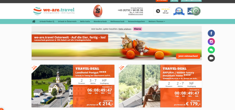 we-are.travel – Kurzurlaube mit Wow-Faktor zum besten Preis