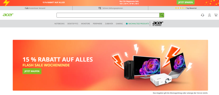 Entdecken Sie die neuesten Acer-Produkte auf Acer Store