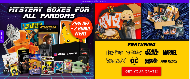 GeekCrate: Ihr persönliches Abo für einzigartige Geek-Geschenke