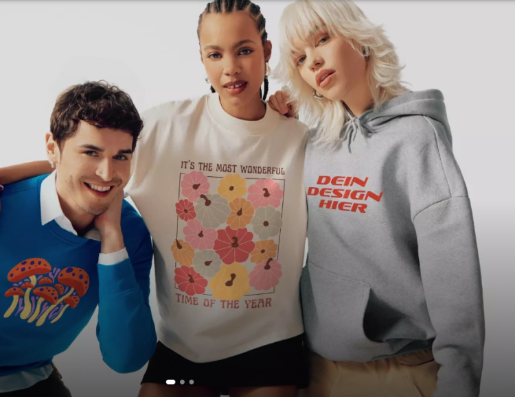 Ein Blick auf spreadshirt.de