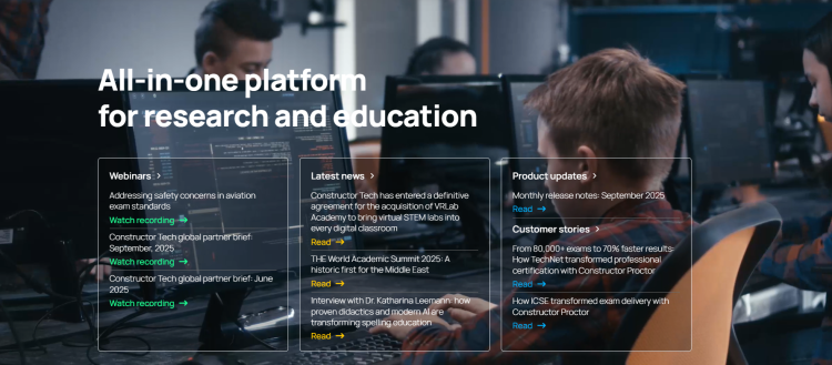 Lernen, Forschen und Entwickeln mit constructor.tech