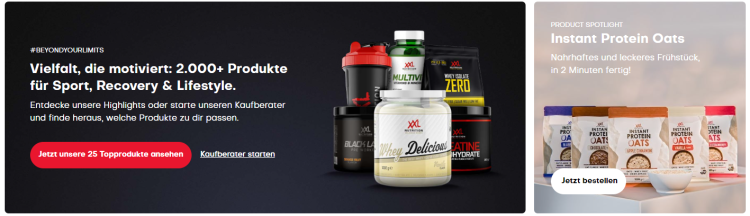 XXL Nutrition – Qualität und Leistung für Sport und Gesundheit