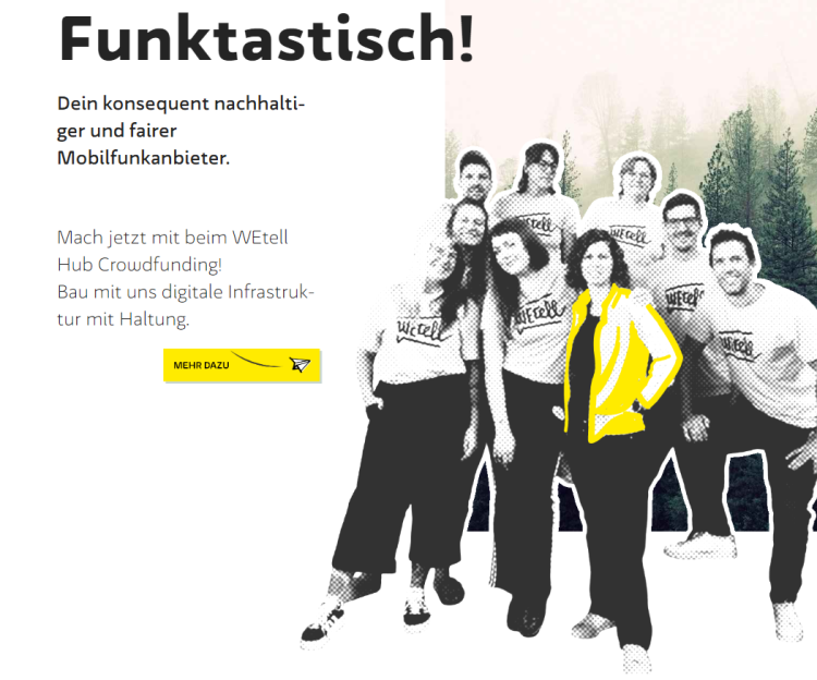 WEtell – Nachhaltiger Mobilfunk mit Verantwortung