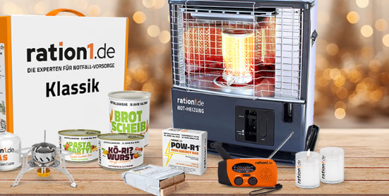 Ration1: Hochwertige Mahlzeiten für unterwegs und Notfälle