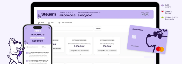 Digitale Finanzorganisation für Selbstständige mit Accountable